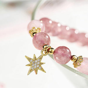 Rosa Kristall Armband