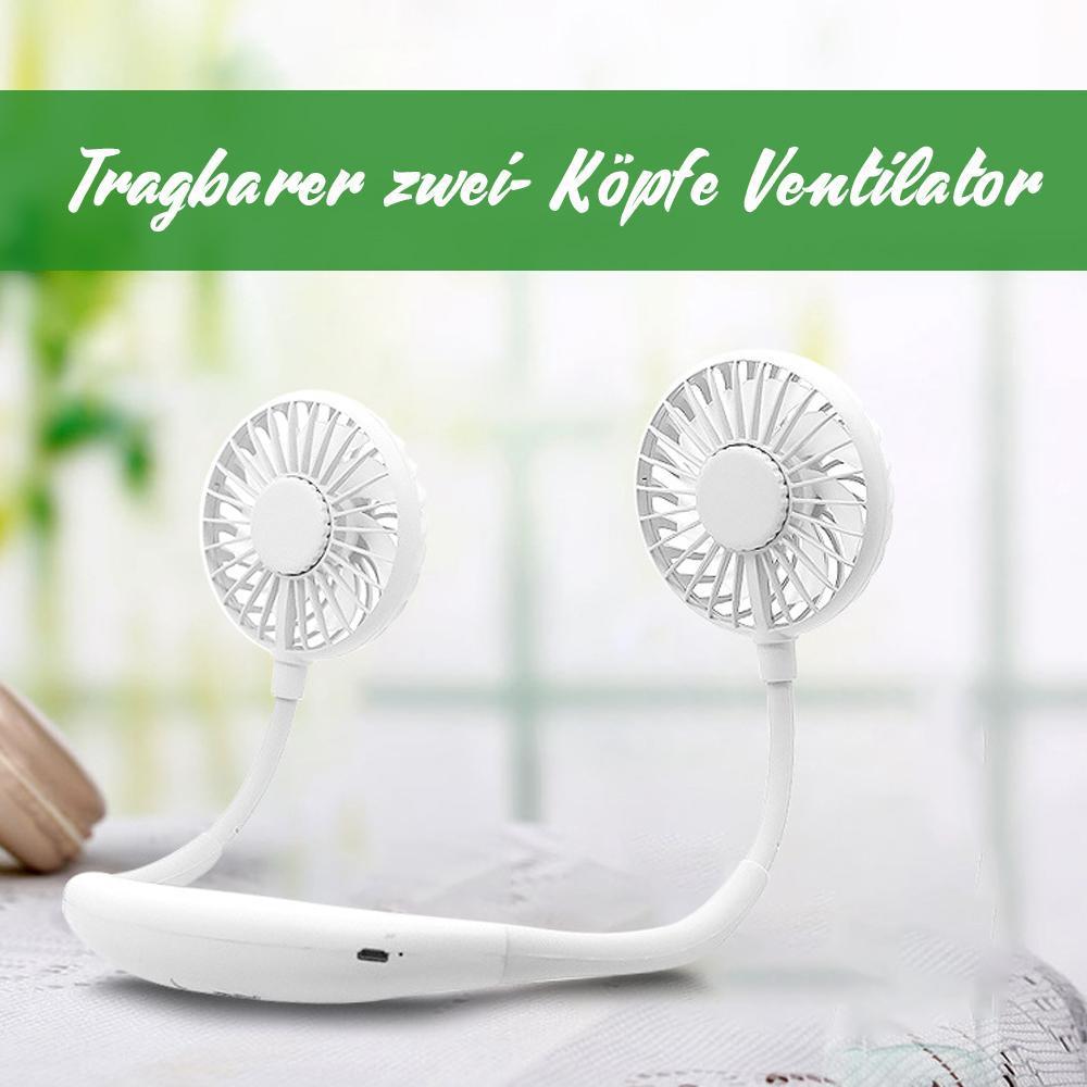 Tragbarer zwei- Köpfe Ventilator