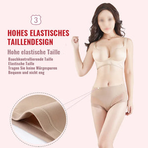 Nahtloser formender Slip aus Eisseide mit hoher Taille