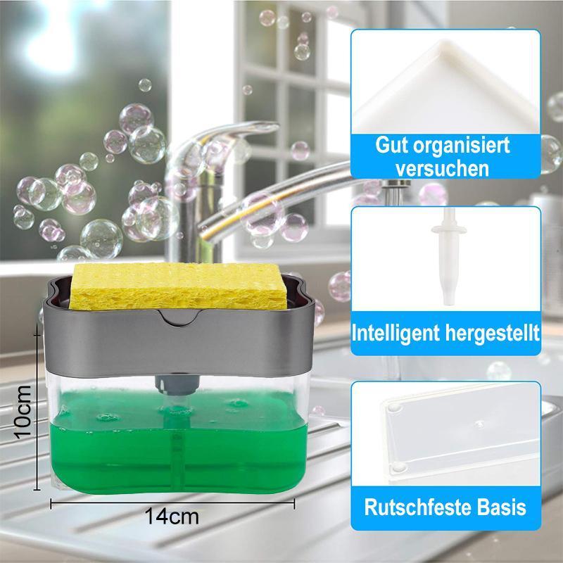 Seifenspender und Schwammhalter