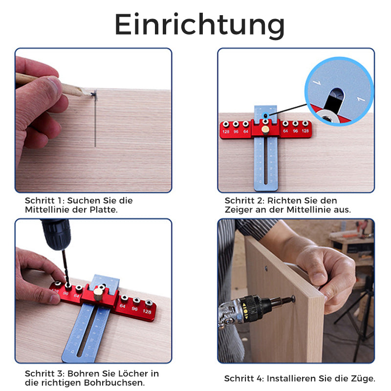 Locher für Schubladengriffe