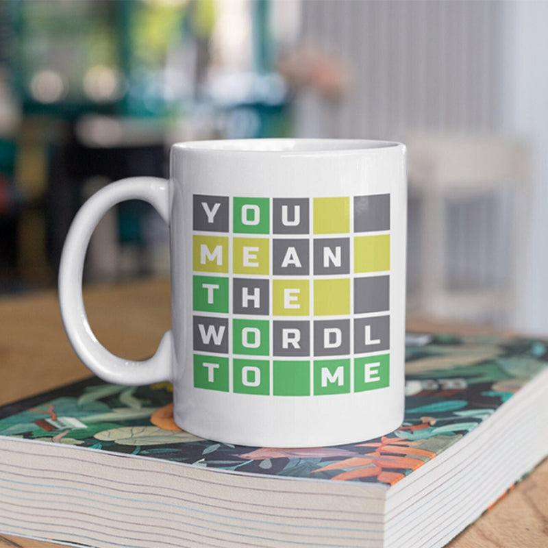 Lustige Wordle-Tasse