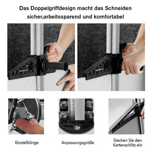 Schneidwerkzeug für Gipskartonplatten mit Doppelklinge