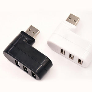 Multifunktionaler Mini drehbarer 3-Port USB-Anschluss