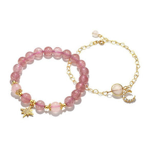 Rosa Kristall Armband