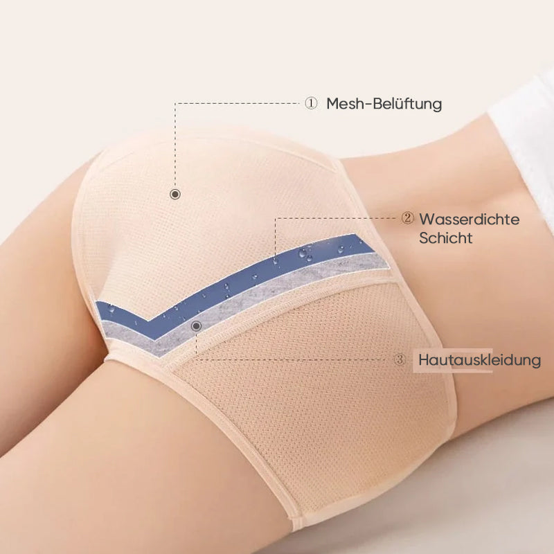 Auslaufsichere Unterwäsche mit hoher Taille