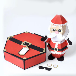 3D-Popup-Box-Karte “Weihnachtsmann-Streich”