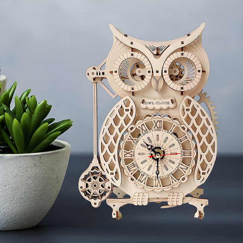 Super mechanisches Holzmodell-Puzzle-Set🦉