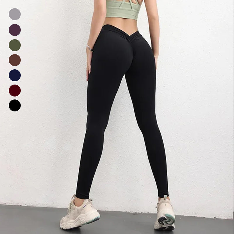 🤎Gym-Leggings mit V-Rücken