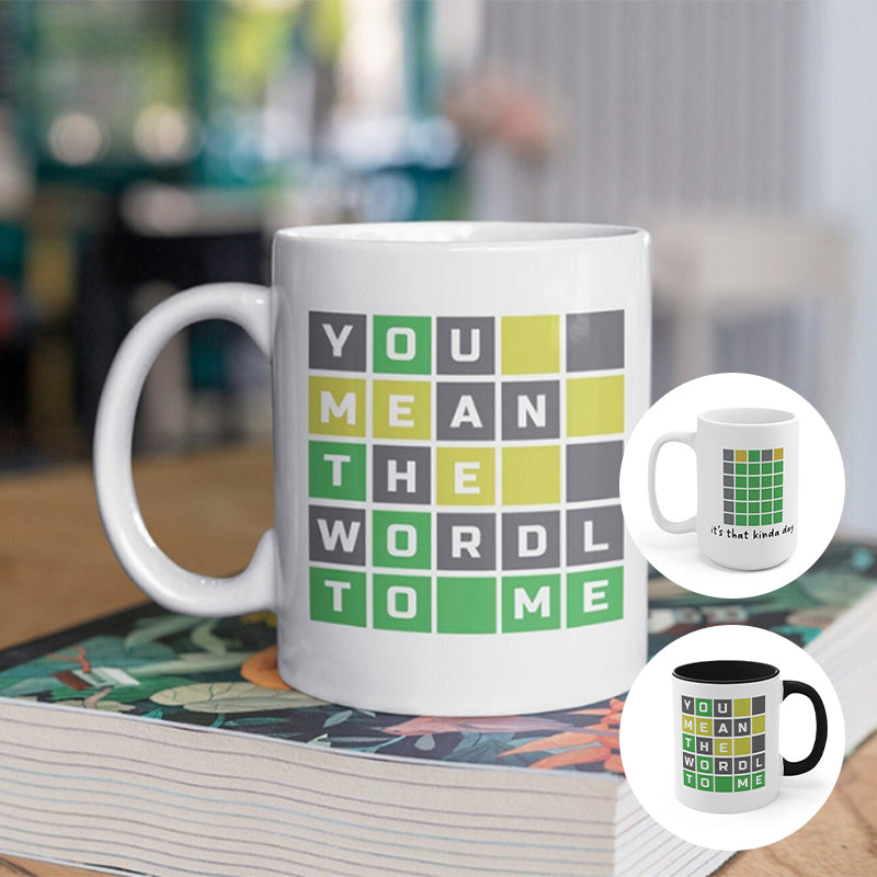 Lustige Wordle-Tasse