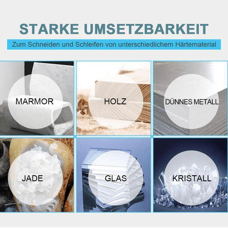 Domom® Diamanttrennradsatz (10 Stk. Und 2 Stangen)