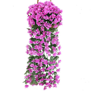 Violetter Blumenampel der Simulation