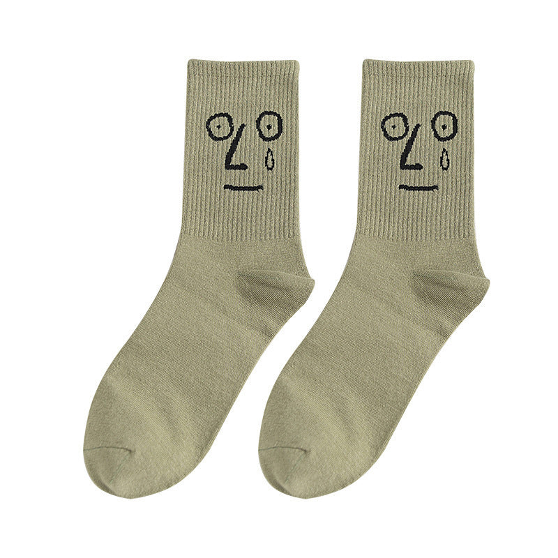 Socken mit lustigem Ausdruck