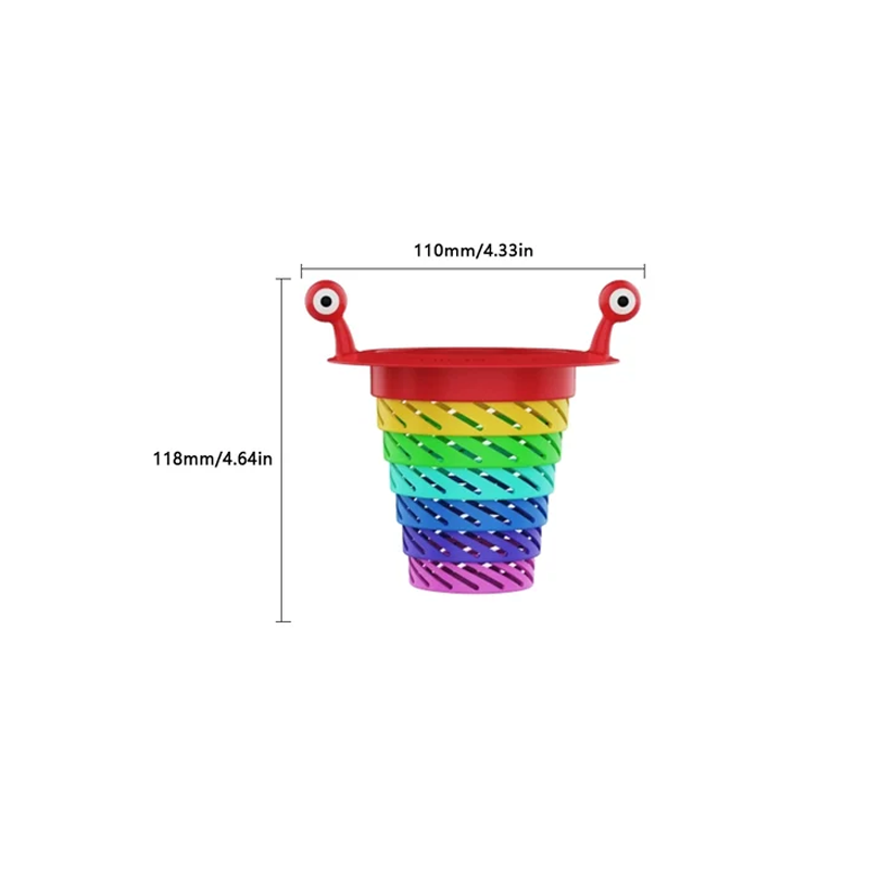 Farbiges kleines Monster Küchenspüle Sieb--3 PCS