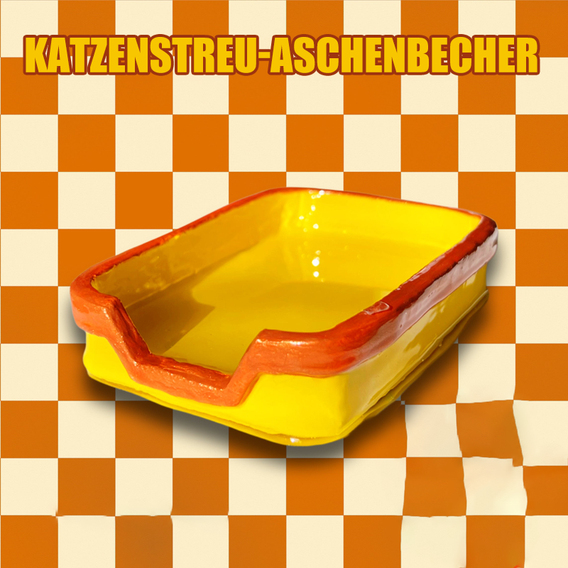 Katzenstreu-Aschenbecher (Neon-Registerkarte)