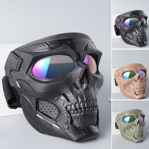 🤩Radfahren Harley Goggles Totenkopfmaske