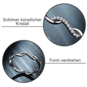 Verdrehen-Ring，Twist-Ring，Diamant-Ring