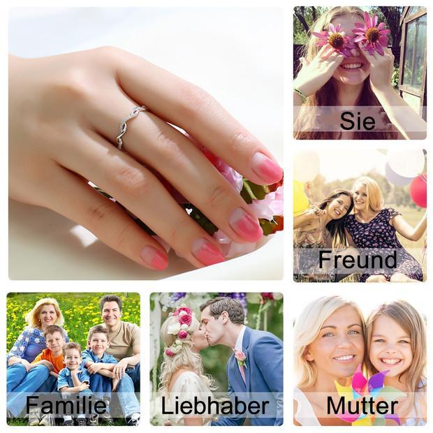 Verdrehen-Ring，Twist-Ring，Diamant-Ring